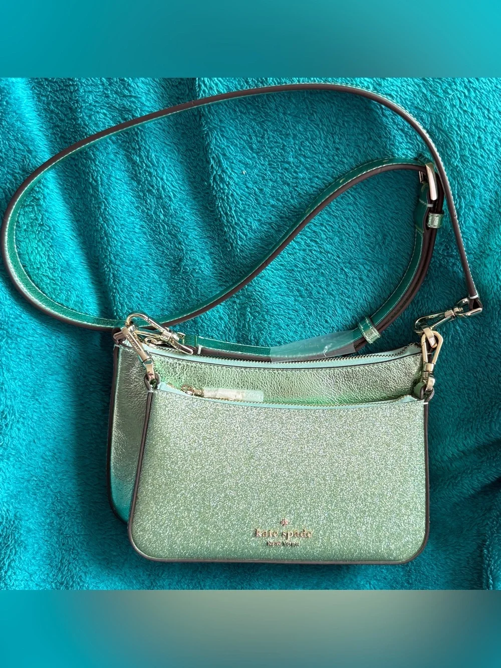 Kate Spade DUET crossbody duo SEAWATER NWT